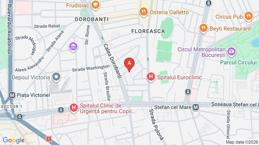 Apartament cu 2 camere decomandat în Dorobanți