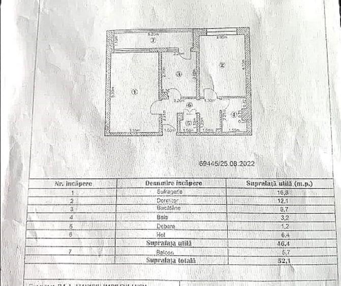 Apartament 2 camere decomandate, etaj 4/10 – Micro 20 - 1