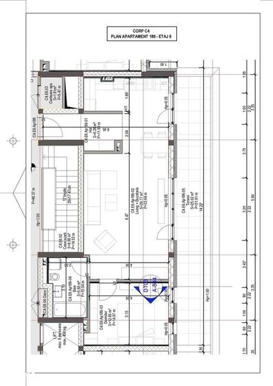 Apartament cu 3 camere în Nord