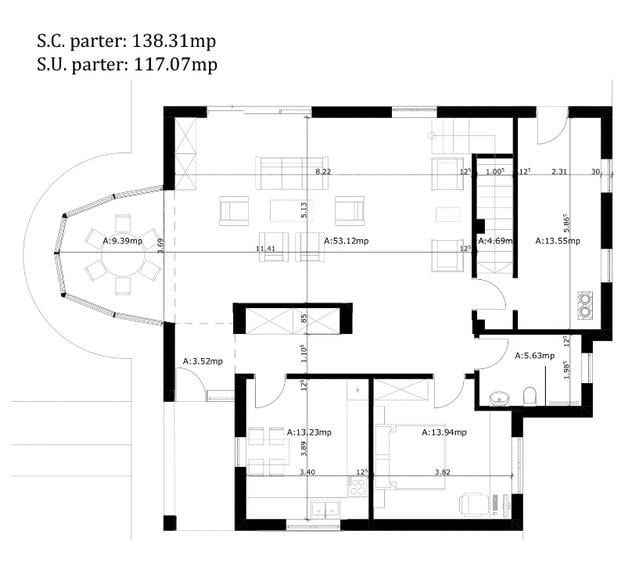 Casă individuală cu 5 camere cu Teren 652 Mp în Nojorid