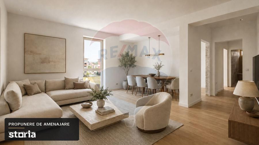 Apartament cu 3 camere în Tractorul