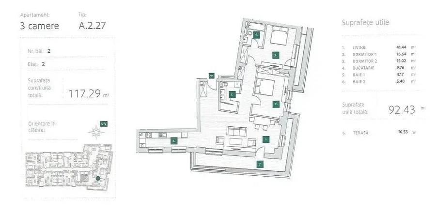 Apartament cu 3 camere semidecomandat în Pache Protopopescu