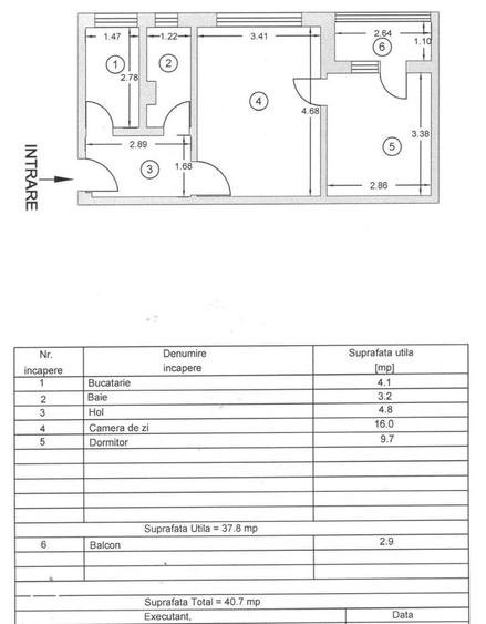 Apartament cu 2 camere decomandat în Cuza Vodă