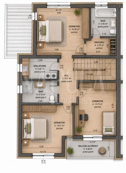 Casă cu 4 camere cu Teren 607 Mp în Borhanci