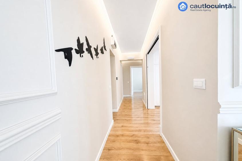 Apartament cu 4 camere decomandat, mobilat în Băneasa