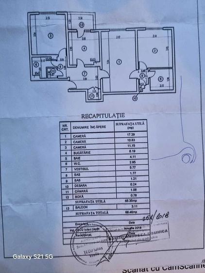 Apartament cu 3 camere semidecomandat în Liviu Rebreanu