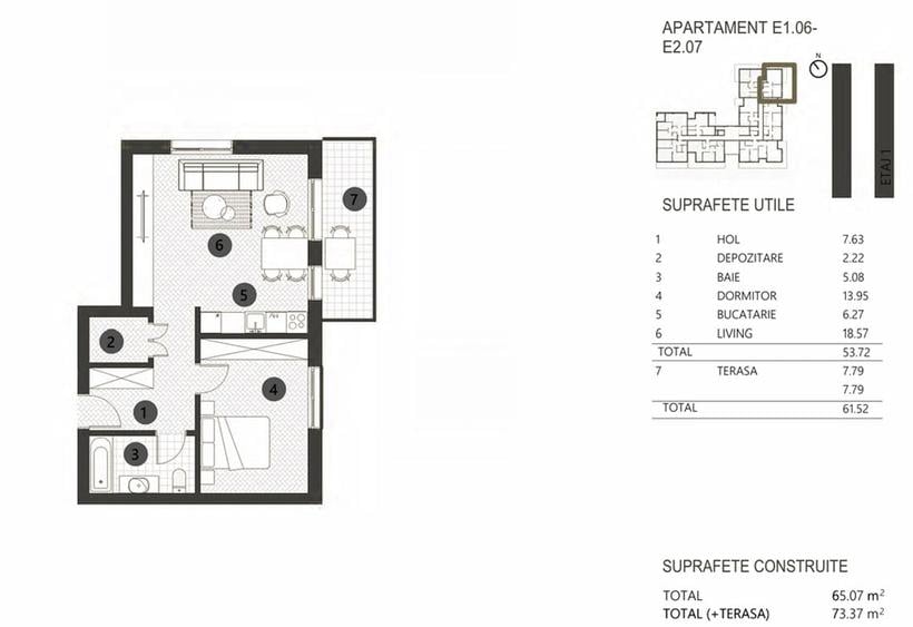 Apartament 2 camere in proiect rezidential premium - Barbu Vacarescu, Bucuresti - 4