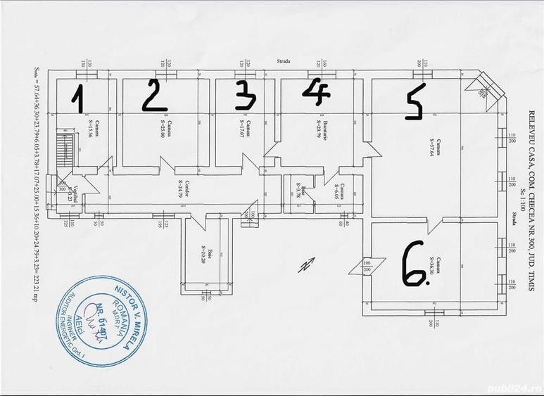 Casă cu 6 camere cu Teren 1400 Mp în Checea