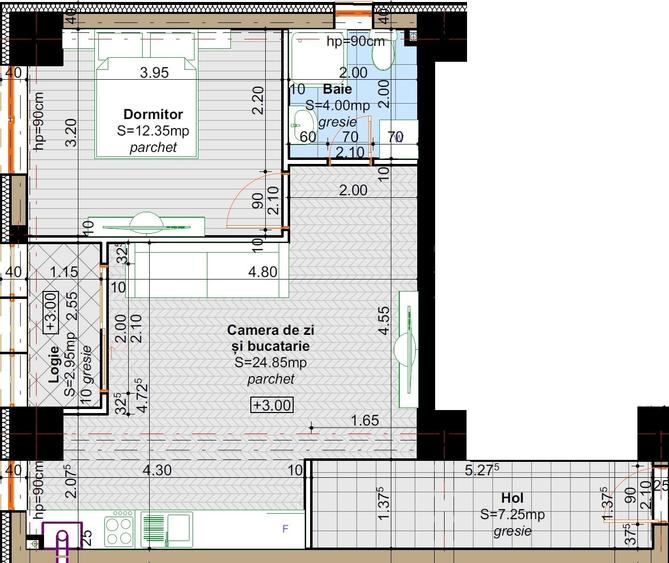 Apartament NOU cu 2 camere, 51 mp, Preț promoțional - DIRECT DE LA DEZVOLTATOR - 19
