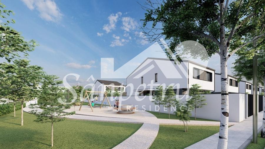 Duplex cu 3 camere cu Canalizare în Sânpetru