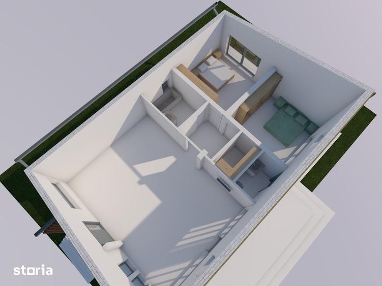 Casă cu 3 camere cu Teren 380 Mp în Cârcea