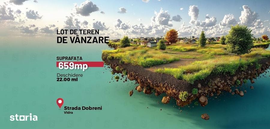 Teren de 659 mp, în Militari