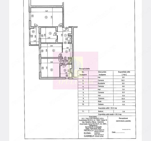 Apartament cu 3 camere decomandat în Câmpina
