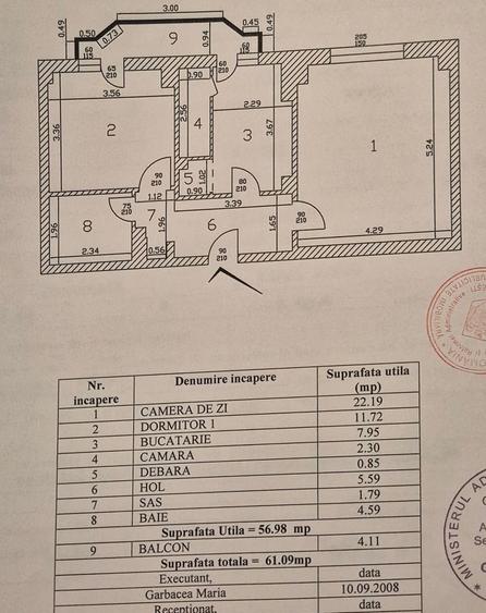 Apartament cu 2 camere decomandat în Iancului