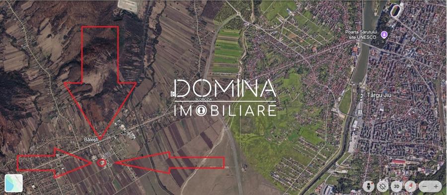 Teren construcție, în Bălești