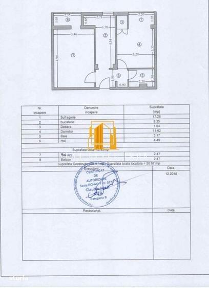 Apartament cu 2 camere decomandat în Găvana
