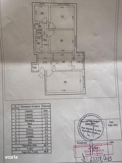 Apartament cu 3 camere decomandat, mobilat în Crângași