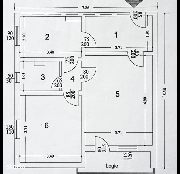Apartament cu 2 camere decomandat în Vest