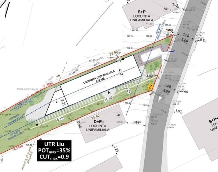 Teren Construcții intravilan de 560 mp, în Andrei Mureșanu