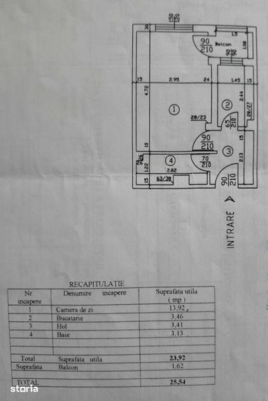 Garsonieră decomandată în Central