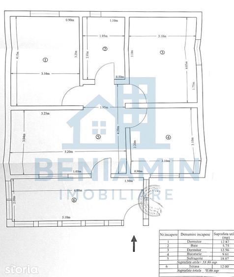 Casă cu 3 camere cu Teren 220 Mp în Brestei