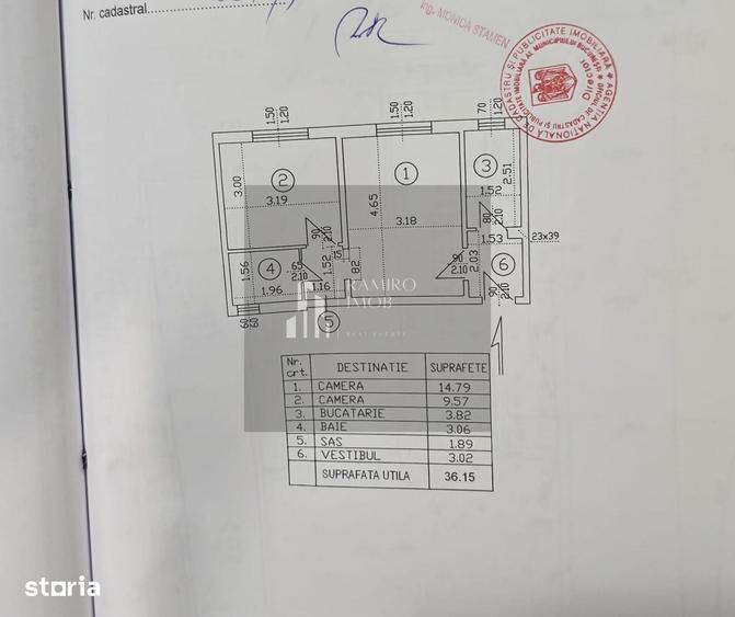 Apartament cu 2 camere semidecomandat în Cișmigiu
