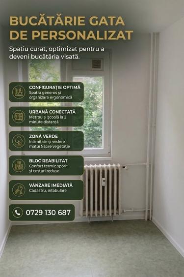 Apartament cu 3 camere semidecomandat în Drumul Taberei