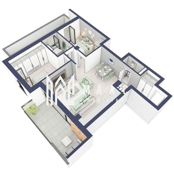 Apartament cu 3 camere în Turnișor