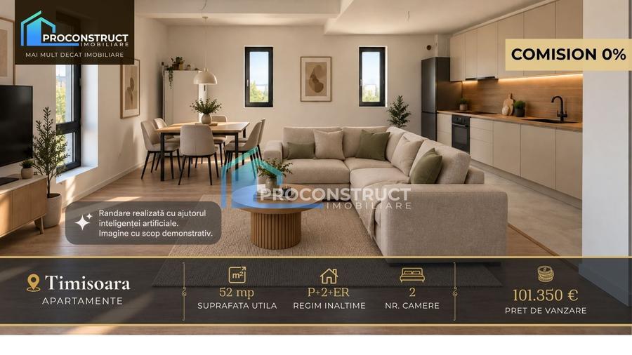 Apartament cu 2 camere decomandat în Torontalului — fotografia 1