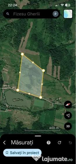Teren 2,53 ha cu 4.458 mp intravilan - 4