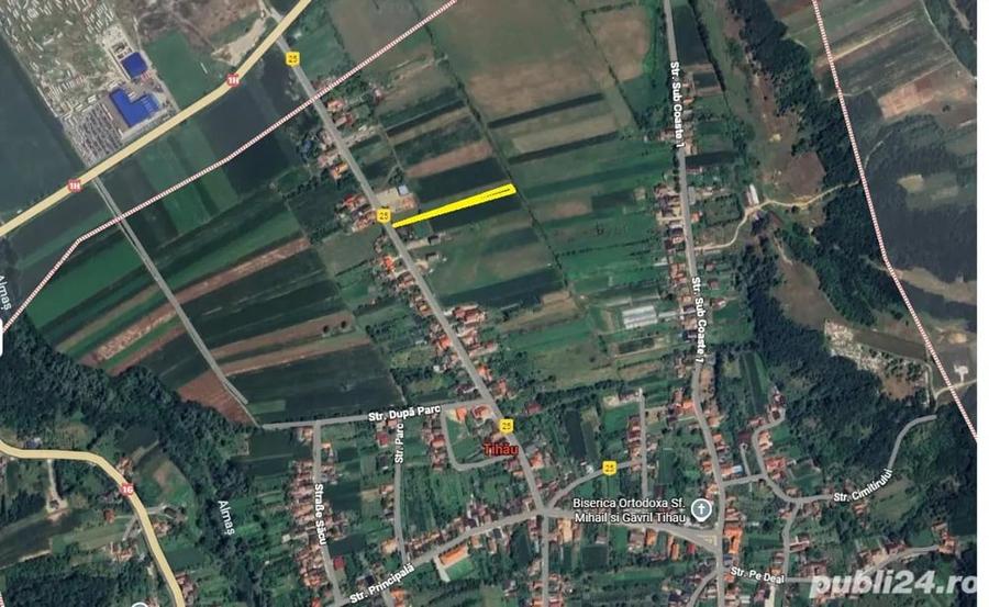 Teren de 2400 mp, în Tihău