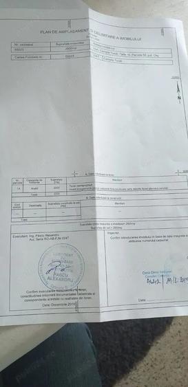 Teren de 2000 mp, în Central