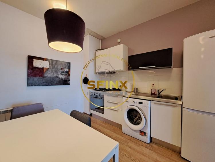 Apartament cu 2 camere semidecomandat, mobilat în Băneasa