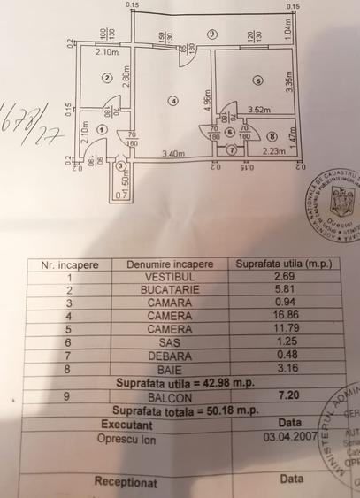 Brancoveanu-Secuilor-Apartamnet de 2 camere-renovat - 13