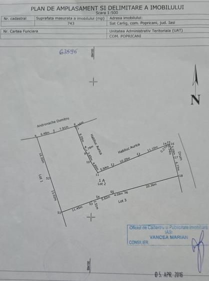 Teren Construcții intravilan de 2117 mp, în Cârlig