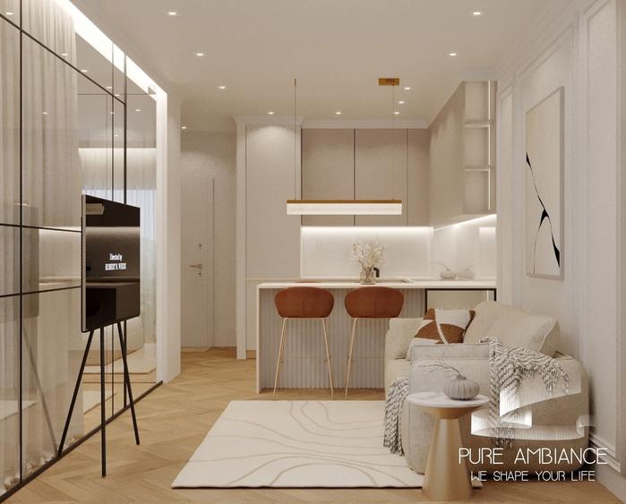 Apartament cu 2 camere semidecomandat în Exterior Vest