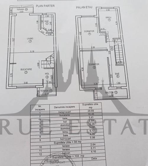 Duplex cu 4 camere cu Canalizare în Sânpetru