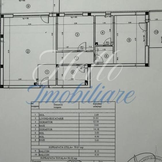Apartament cu 3 camere decomandat, mobilat în Florești