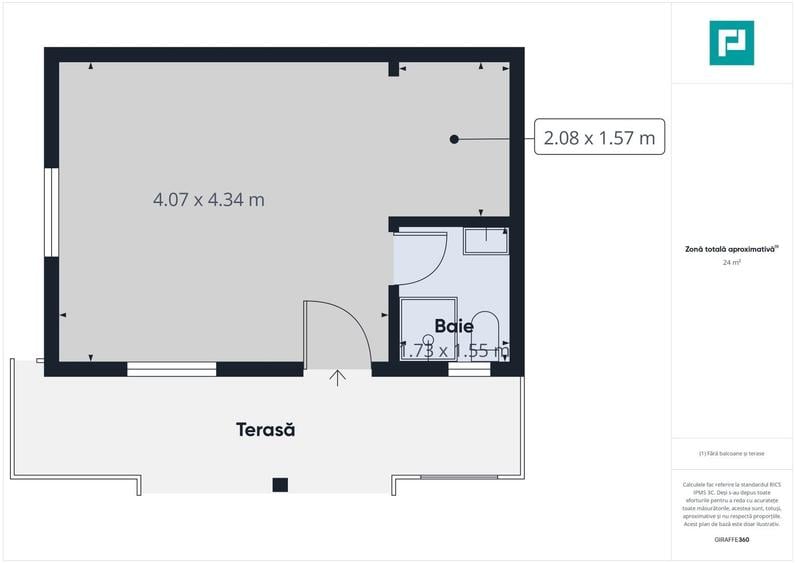 Casă individuală cu 1 camere cu Teren 350 Mp în Subcetate