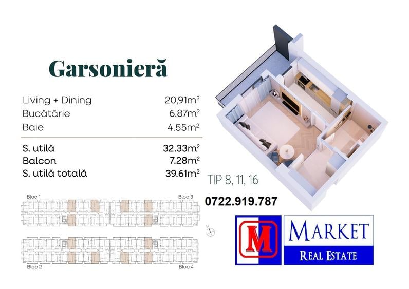 Garsoniera - Metrou Berceni (600 metri) - 7