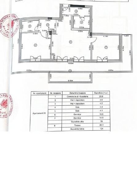 Apartament cu 4 camere semidecomandat în Avantgarden