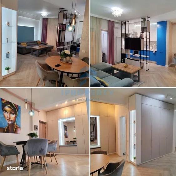 Apartament cu 3 camere semidecomandat, mobilat în Progresul