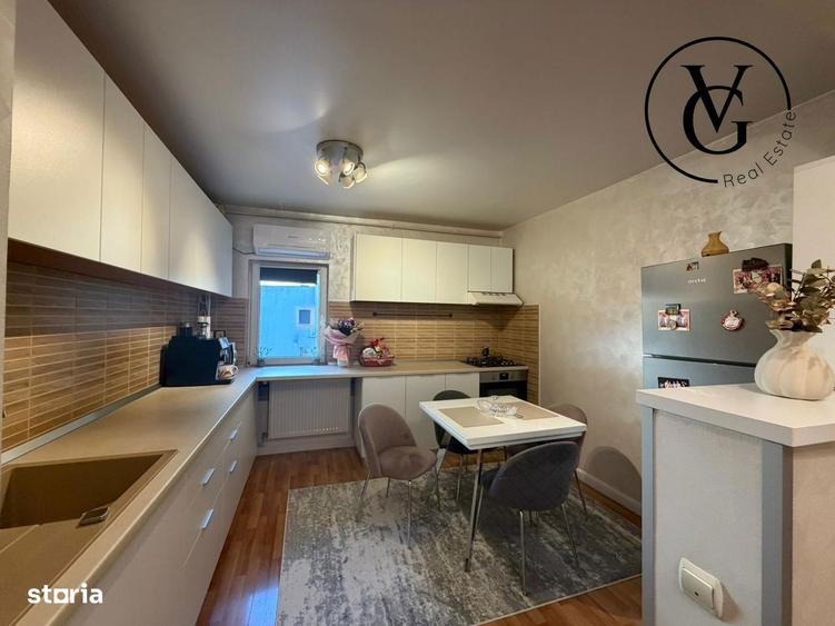 Apartament cu 3 camere semidecomandat, mobilat în Rahova