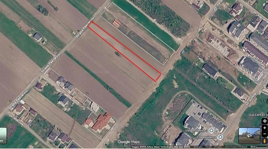 Teren de 1800 mp, în Exterior Vest