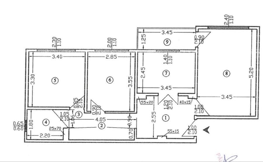 Apartament cu 3 camere decomandat în Gorjului