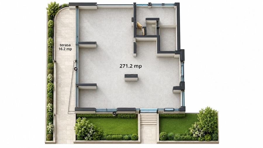 Spațiu comercial, de 271.2 mp, în Pipera