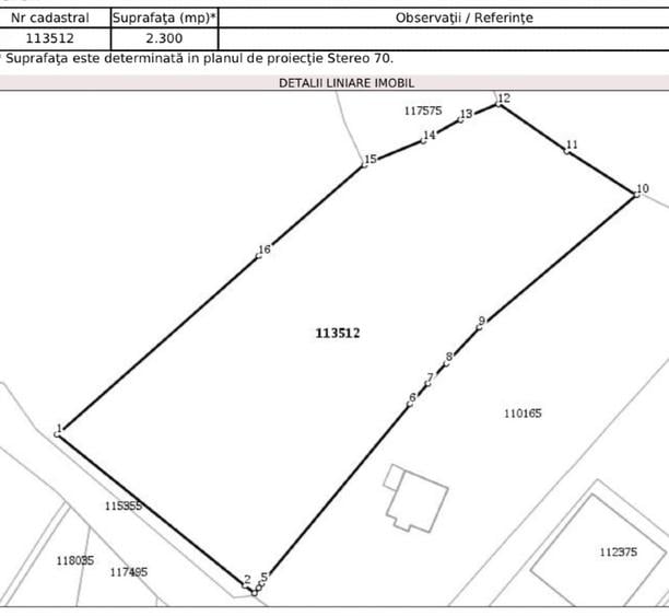 Teren Construcții intravilan de 2300 mp, în Cernatu
