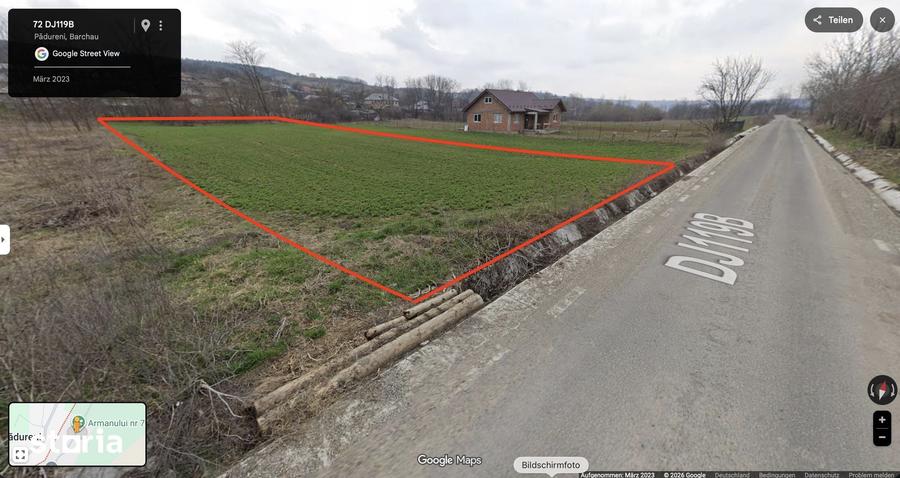 Teren de 2200 mp, în Măgura