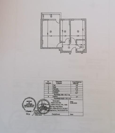 Apartament cu 2 camere decomandat în Theodor Pallady