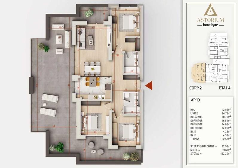 Apartament 4 Camere Generos cu Design Elegant Comision 0% - 6